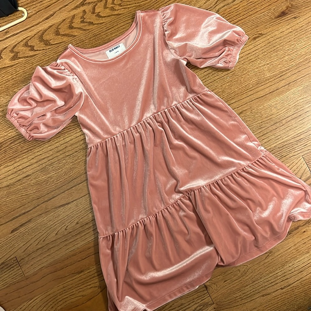 Rose Pink Velvet Dresss